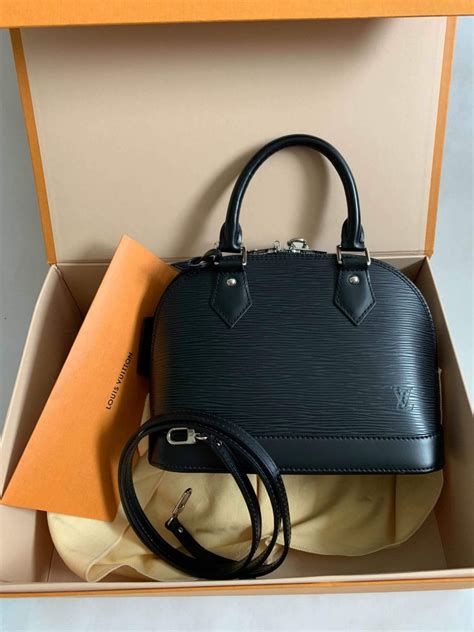 louis vuitton alma pm epi leather black|Louis Vuitton Alma bb black.